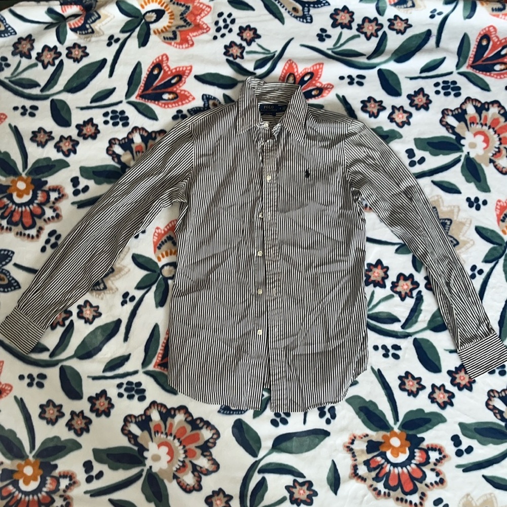 striped ralph lauren perfect for showing livestock!